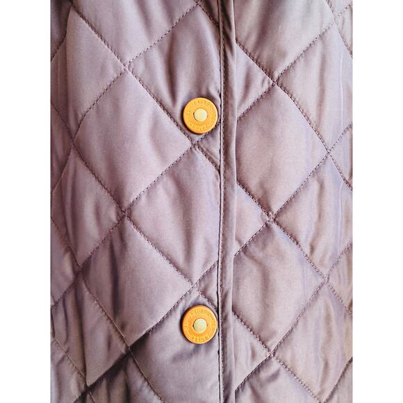 Lauren Ralph Lauren Vintage Women's Blue Solid Quilted Jacket Size XL - Picture 5 of 8